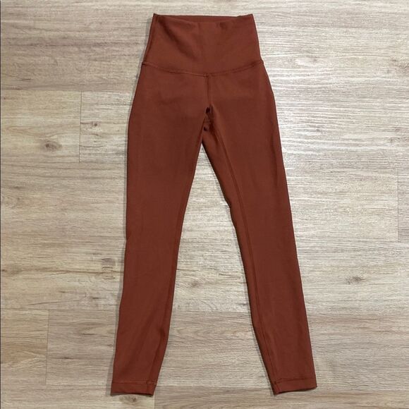 Lululemon Wunder Train High-Rise Leggings – Dark Terracotta, Size 0 - Picture 9 of 14